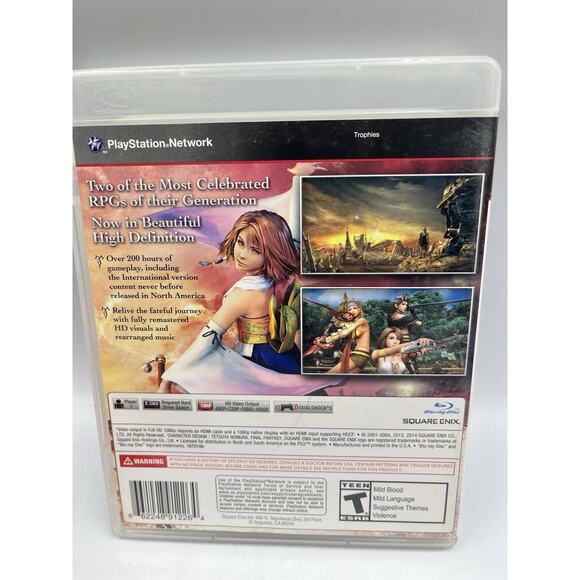 Final Fantasy X/X-2 HD Remaster (Sony PlayStation 3, PS3, 2014) - Manual Incld. - Picture 2 of 8